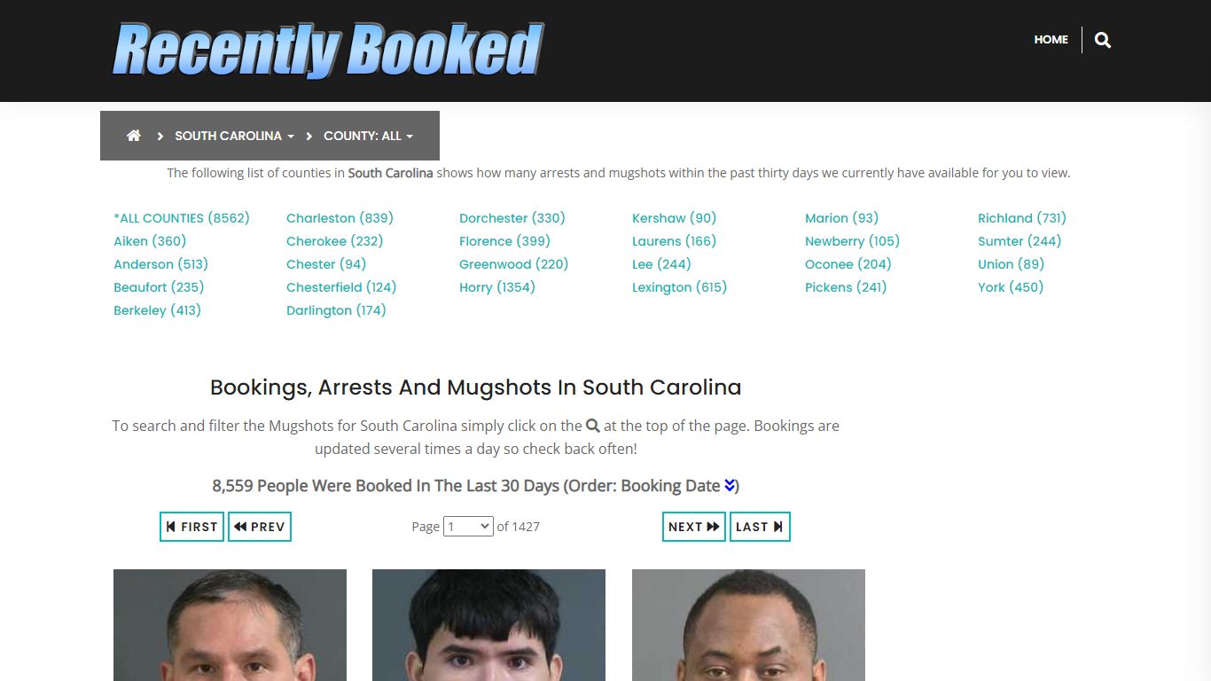 Recent bookings, Arrests, Mugshots in South Carolina - Recently Booked